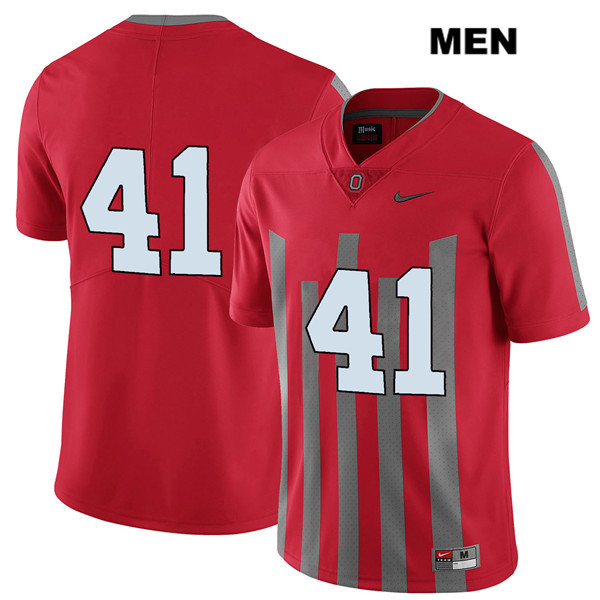 Ohio State Buckeyes Men's Hayden Jester #41 Red Authentic Nike Elite No Name College NCAA Stitched Football Jersey AL19N64WB